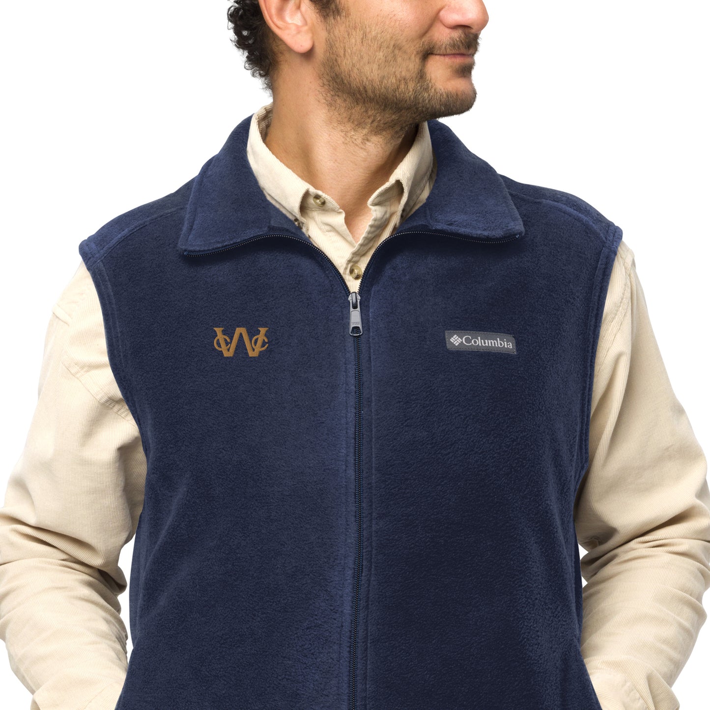Men’s Embroidered WCC Brand Columbia Fleece Vest