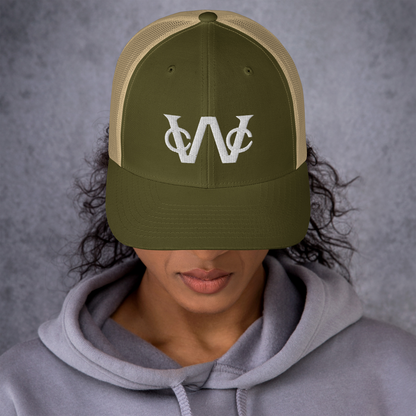 Embroidered WCC Brand Retro Trucker Cap