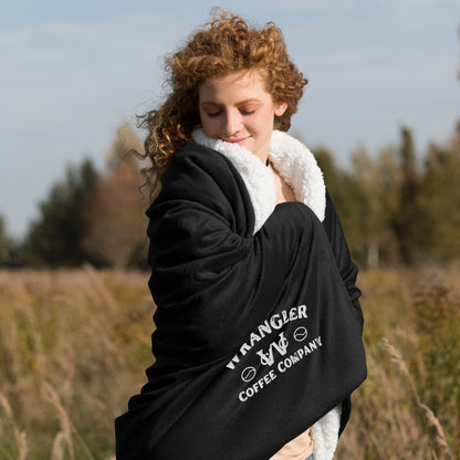 Embroidered Sherpa Blanket