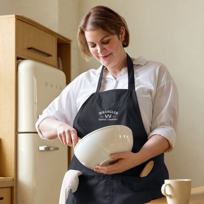 Embroidered Cotton Apron