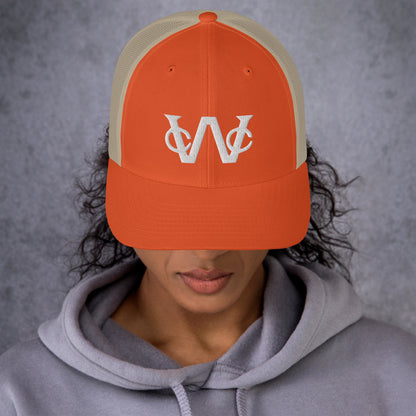 Embroidered WCC Brand Retro Trucker Cap