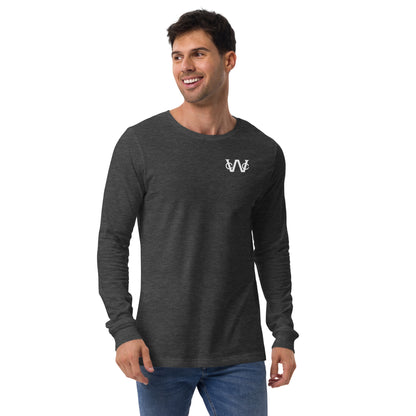 Men's Front & Back Printed Long Sleeve Tee