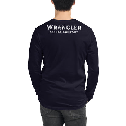 Men's Front & Back Printed Long Sleeve Tee